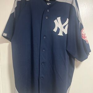 Majestic Navy and Gray Men's JETER jersey